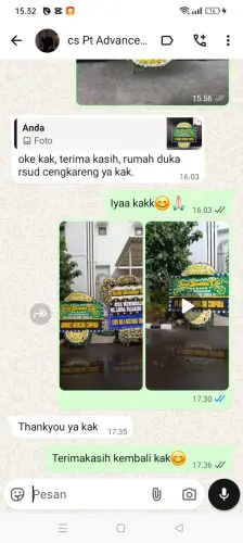 Testimonial Papan Bunga Pernikahan cirangkong