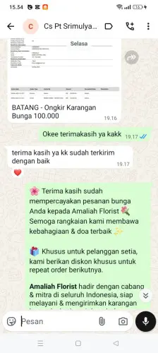 Testimonial Papan Bunga cirangkong